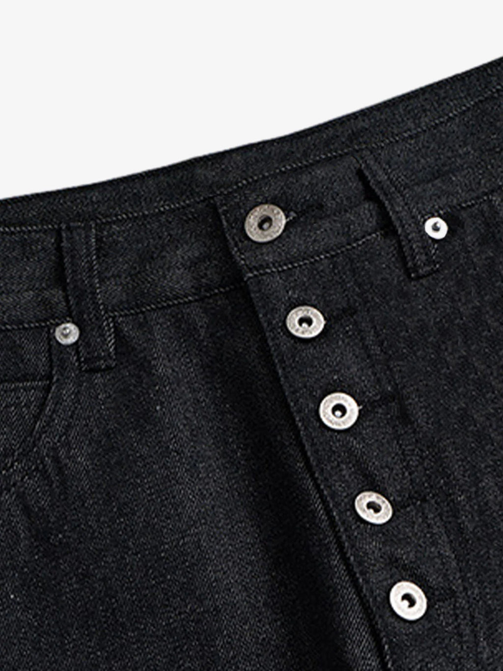 Dark denim wide-leg jeans